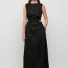 Women Friend of Audrey | Lya Linen Tie Dress Black