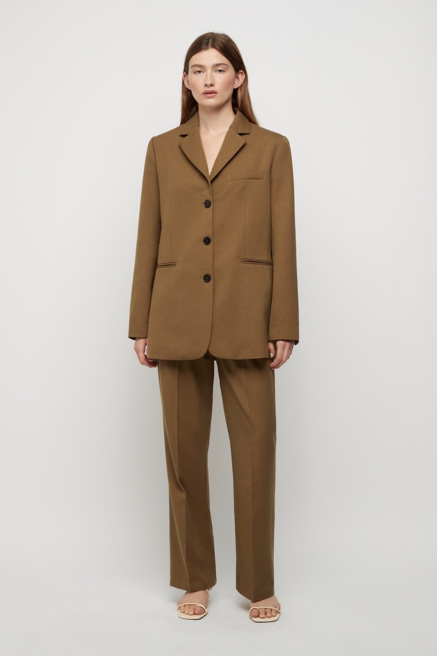 Women Friend of Audrey | Filippa Single Breasted Blazer Taupe