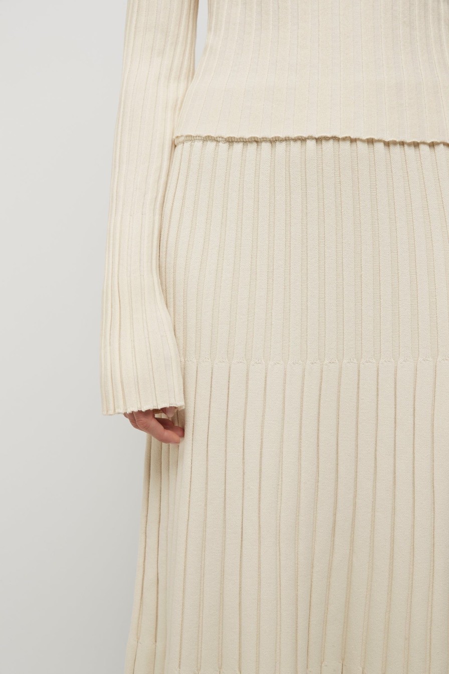 Women Friend of Audrey | Nebula Knit Skirt Winter White