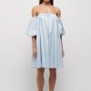 Women Friend of Audrey | Giulia Balloon Sleeve Mini Dress Sky