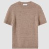 Women Friend of Audrey | Vaughn Alpaca-Wool Short Sleeve Knit Mocha