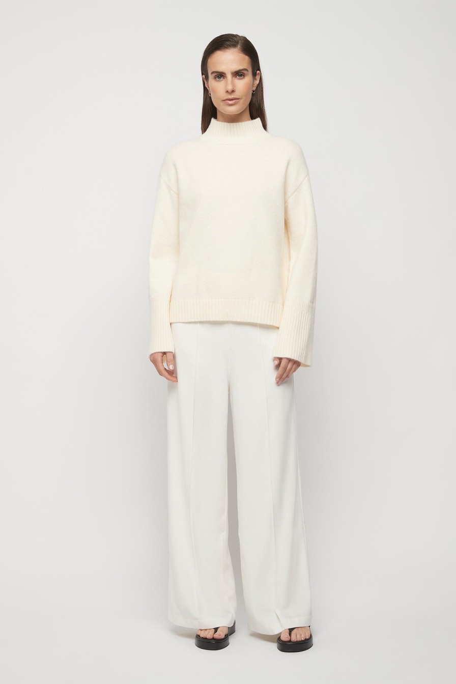 Women Friend of Audrey | Leigh Wide Leg Pants White