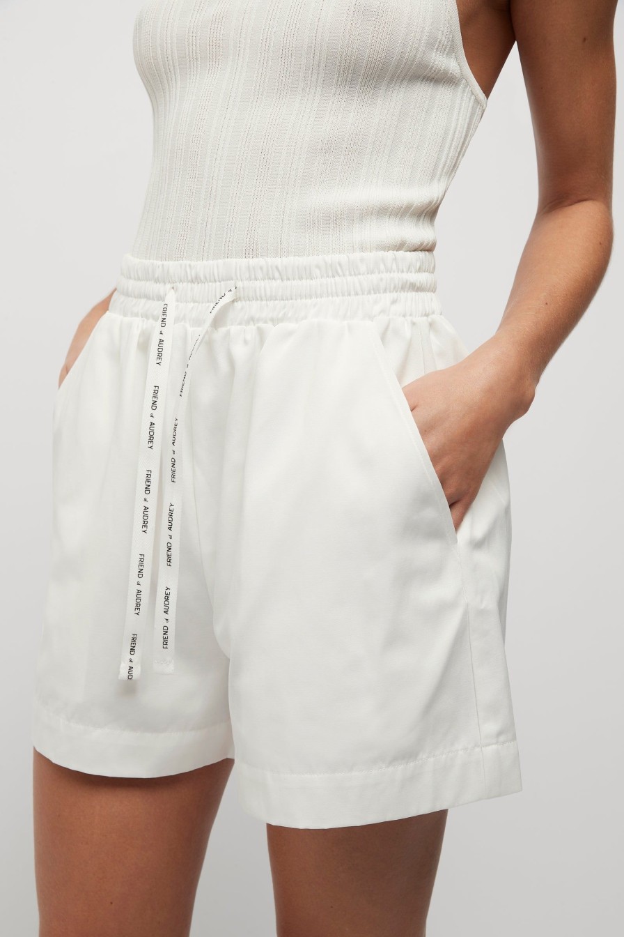 Women Friend of Audrey | Eden Roc Tie Shorts White