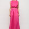 Women Friend of Audrey | Adoni Linen Cocoon Top Hot Pink