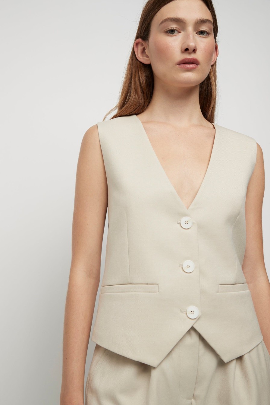 Women Friend of Audrey | Filippa Vest Winter White