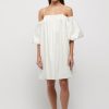 Women Friend of Audrey | Giulia Balloon Sleeve Mini Dress White