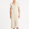 Women Friend of Audrey | Madden Buttoned Knit Dress Oatmeal