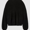 Women Friend of Audrey | Phillips Alpaca Wool Balloon Sleeve Knit Black