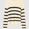 Women Friend of Audrey | Cotton Striped Knit White Stripe