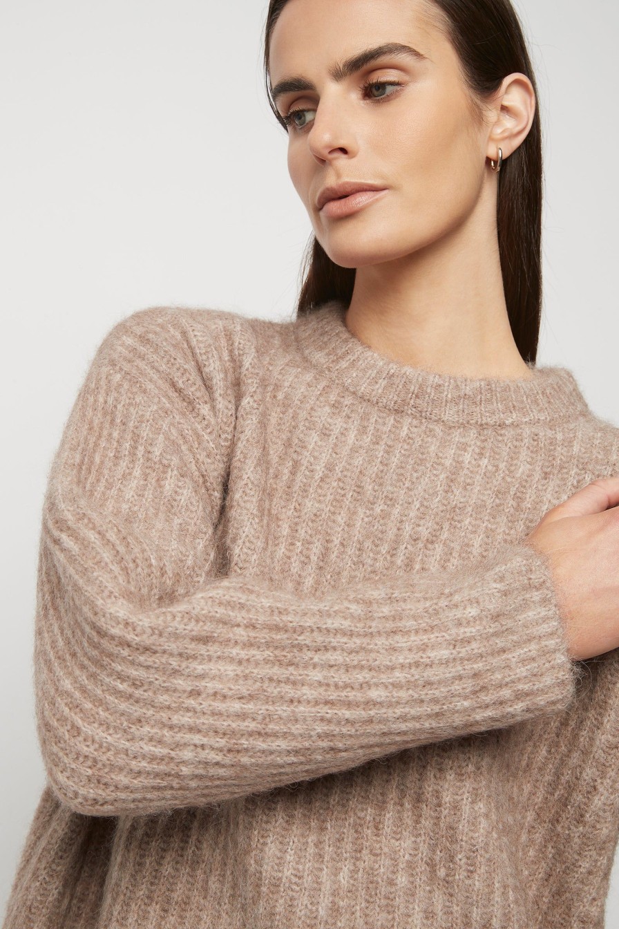 Women Friend of Audrey | Smith Alpaca Wool Knit Cornstalk