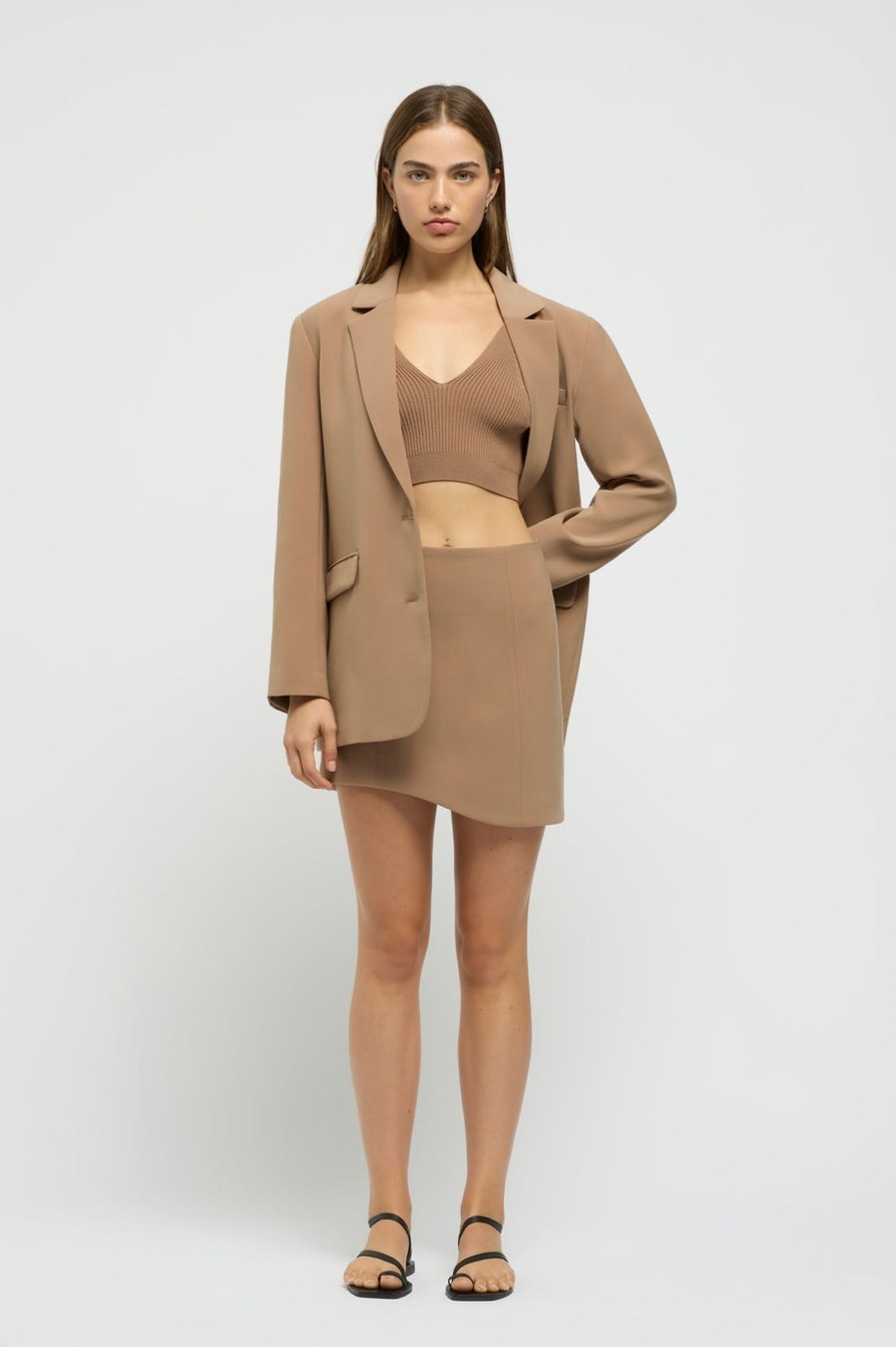 Women Friend of Audrey | Delos Tailored Blazer Warm Taupe