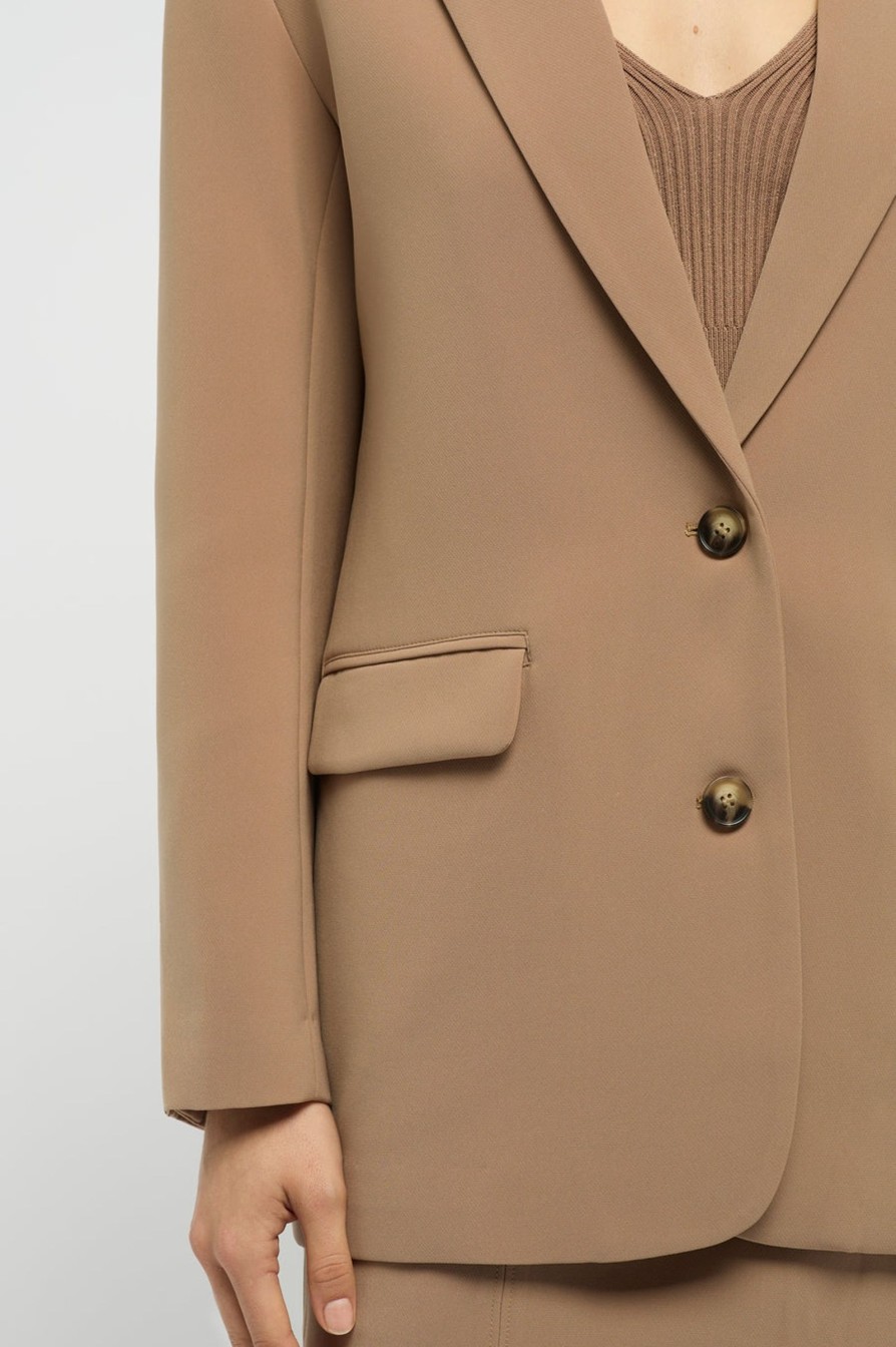 Women Friend of Audrey | Delos Tailored Blazer Warm Taupe