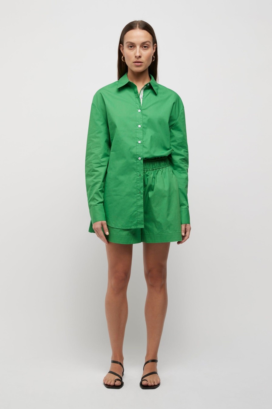 Women Friend of Audrey | Positano Men'S Shirt Green