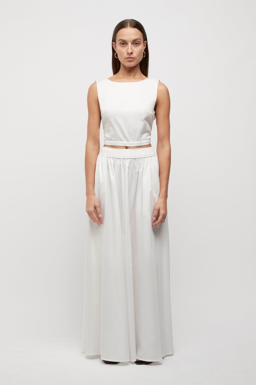 Women Friend of Audrey | Michele Full Skirt White