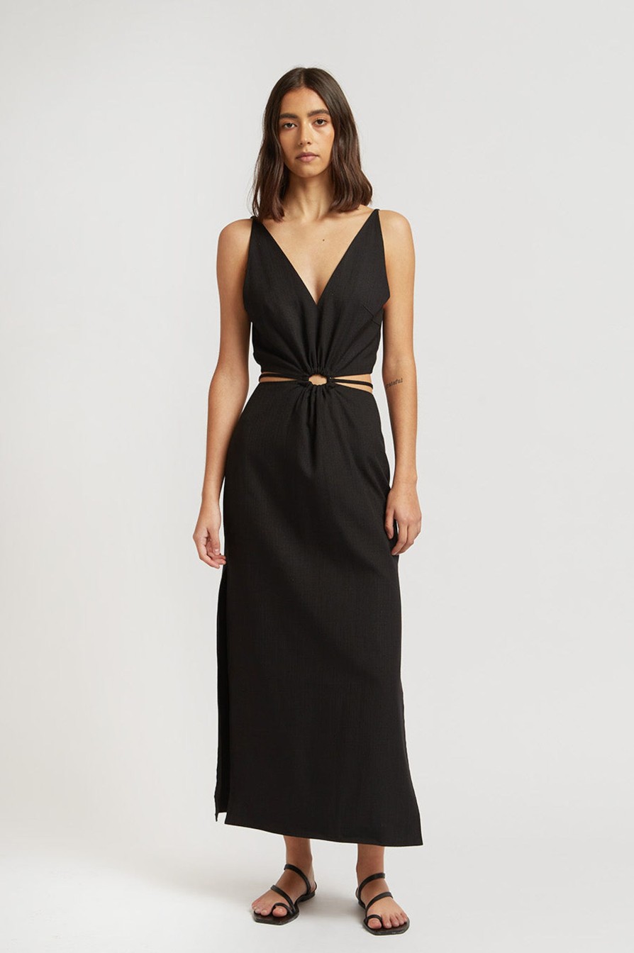 Women Friend of Audrey | Alba Cut-Out Dress Black