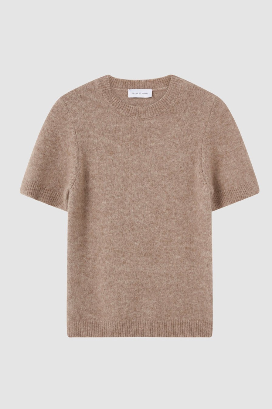 Women Friend of Audrey | Vaughn Alpaca-Wool Short Sleeve Knit Mocha