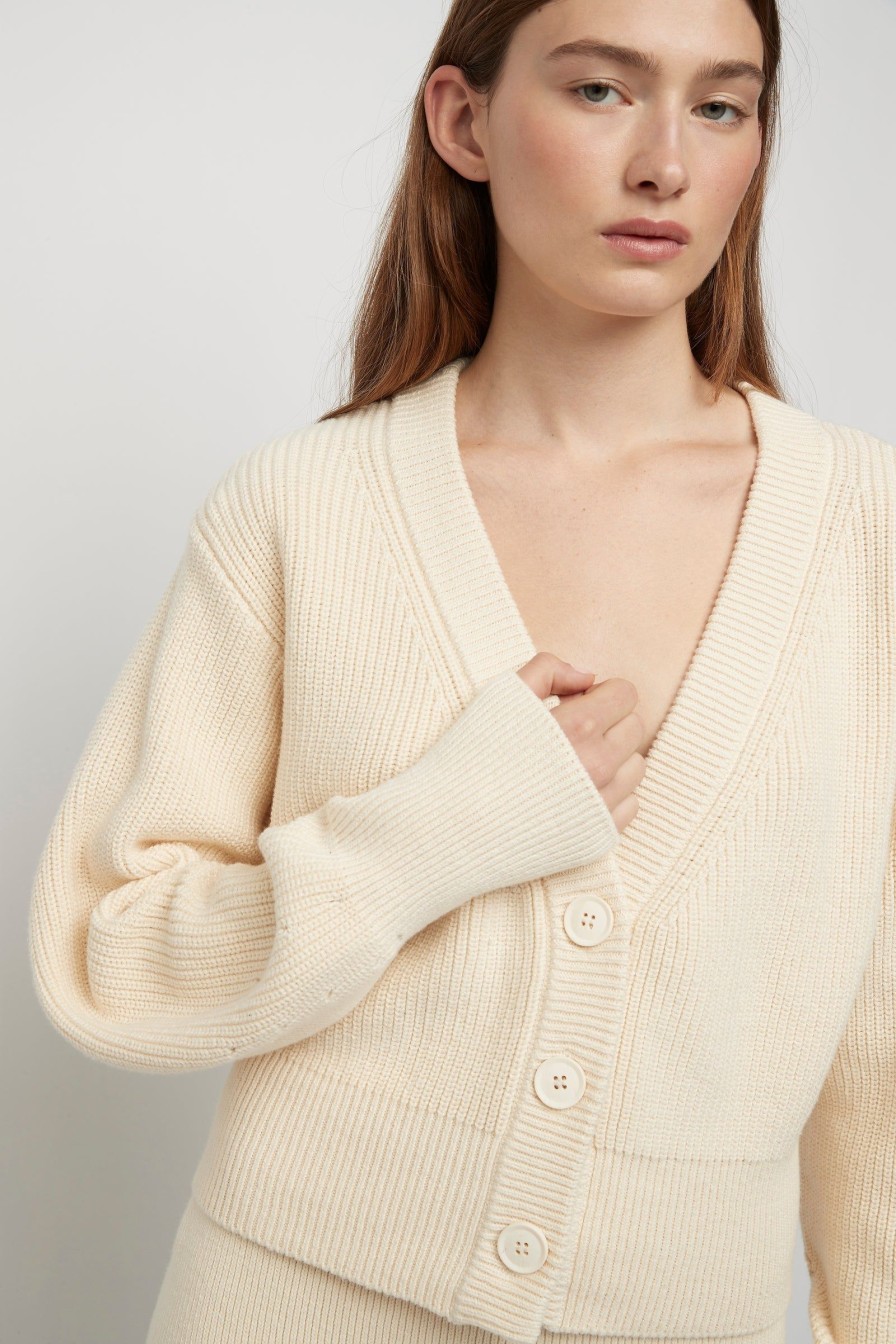 Women Friend of Audrey | Linnea Cotton Cardigan Oatmeal