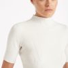 Women Friend of Audrey | Andie Merino Short Sleeve Knit White