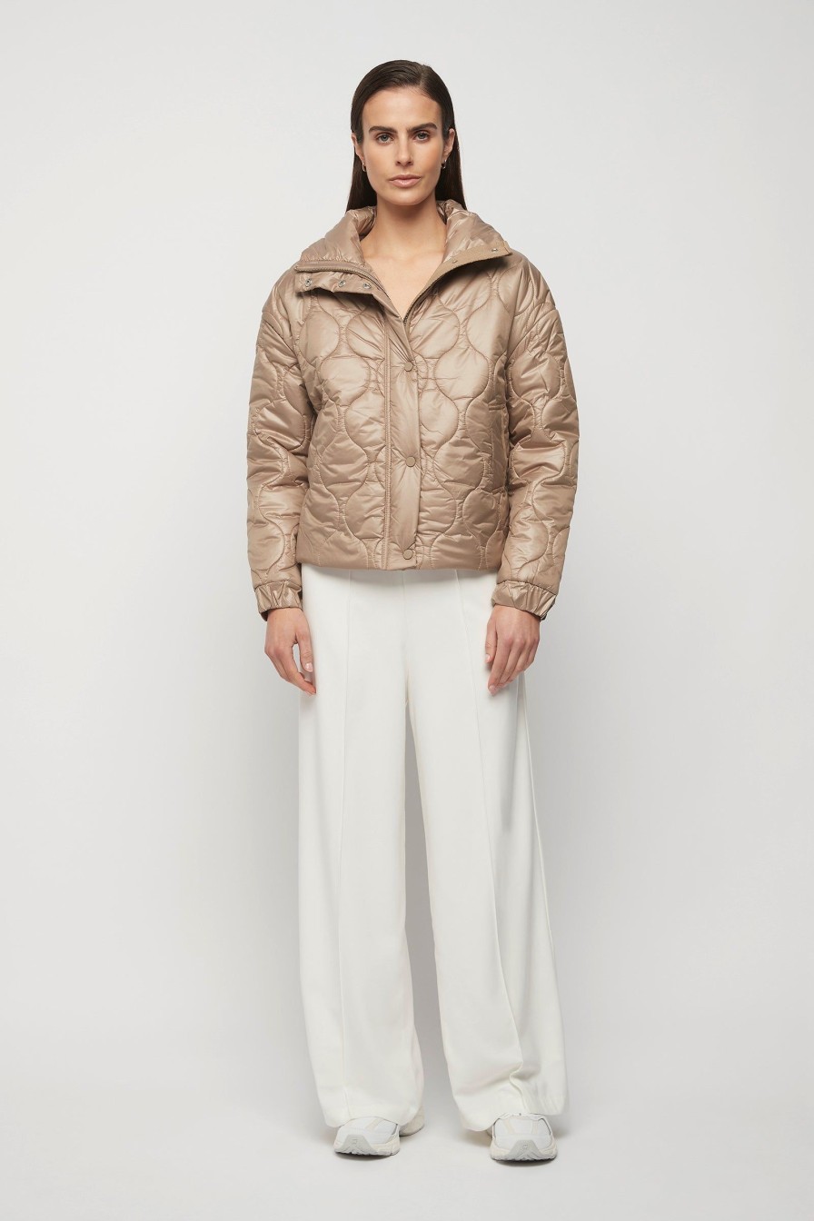 Women Friend of Audrey | Maxwell Quilted Bomber Jacket Cornstalk