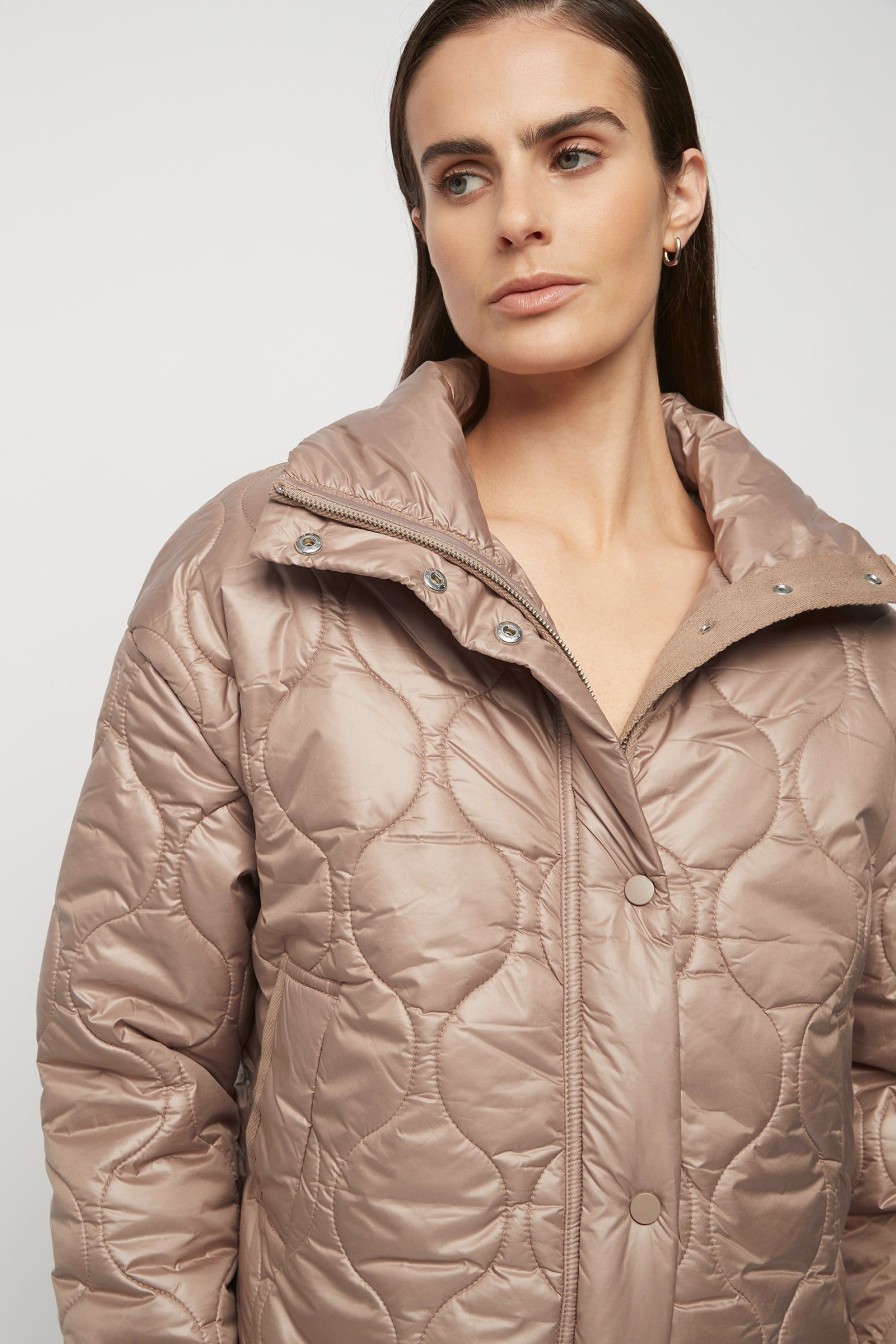 Women Friend of Audrey | Maxwell Quilted Bomber Jacket Cornstalk