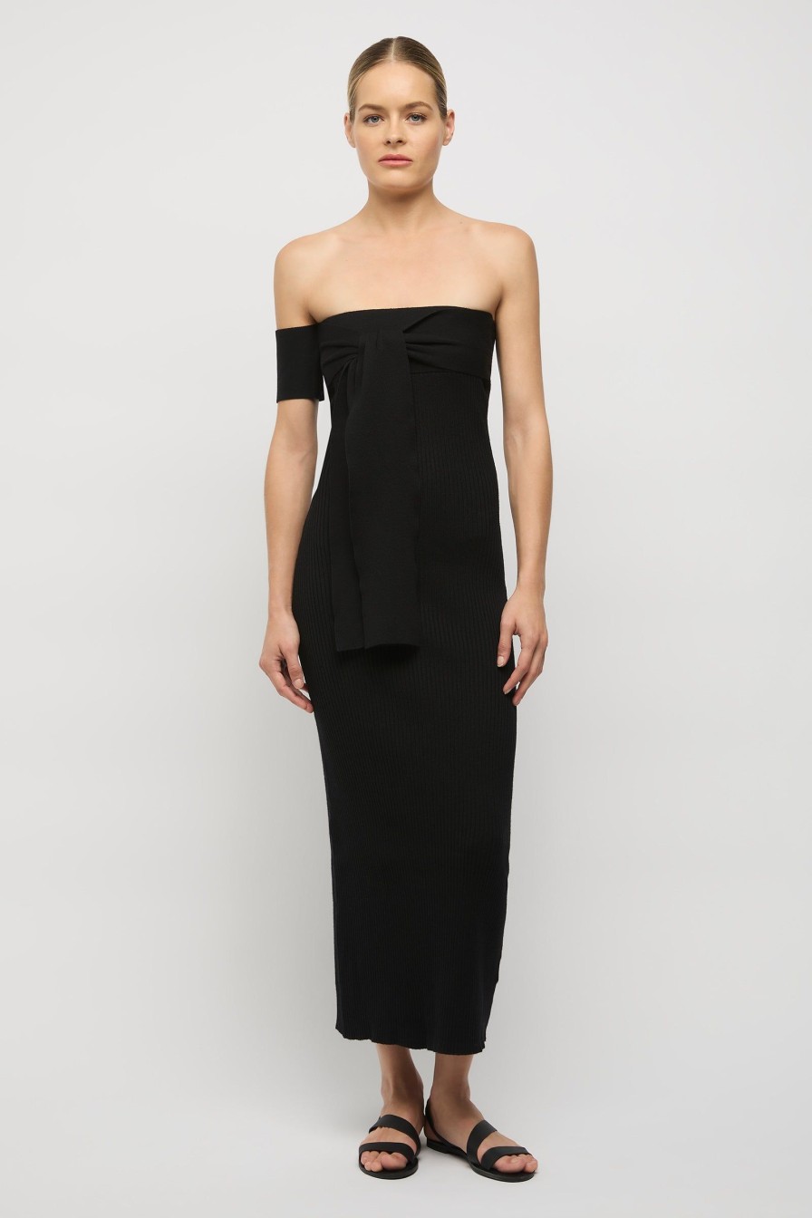 Women Friend of Audrey | Escada Off Shoulder Dress Black