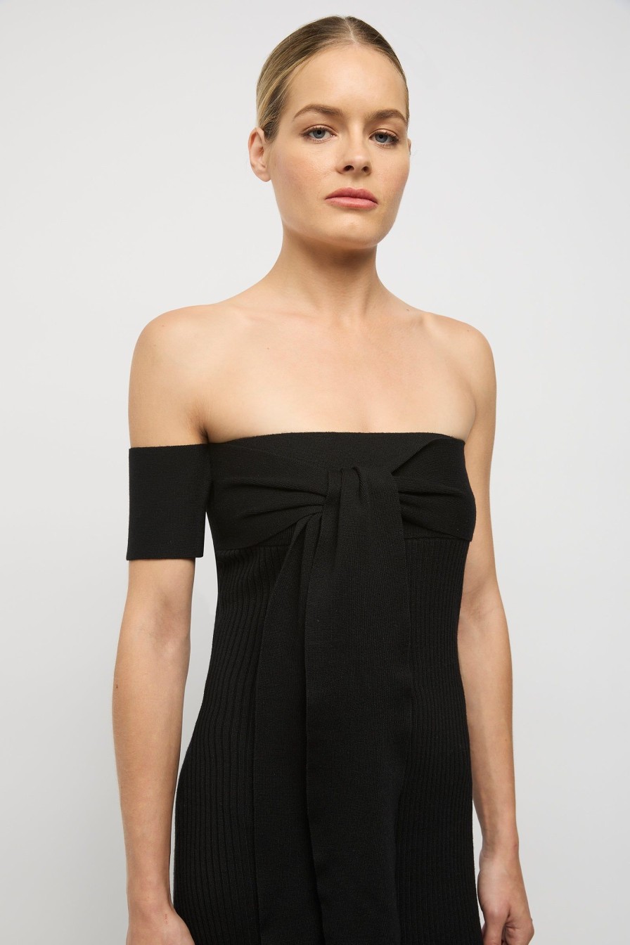 Women Friend of Audrey | Escada Off Shoulder Dress Black