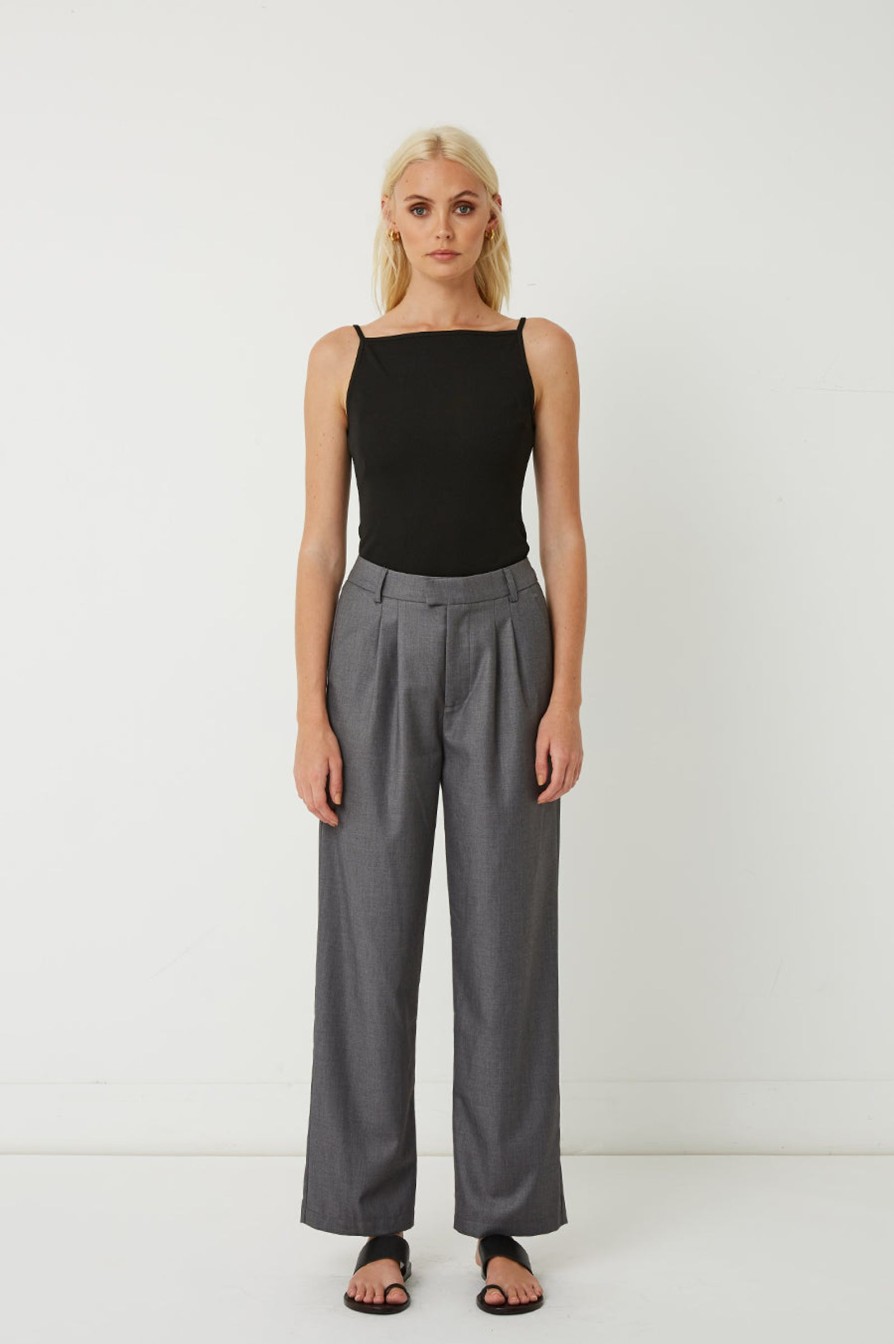 Women Friend of Audrey | Carter Full Length Trousers Dark Slate