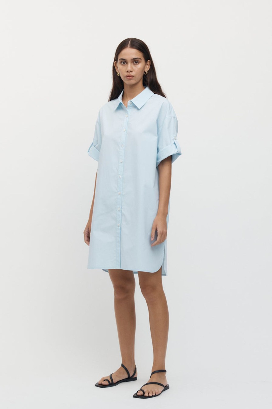 Women Friend of Audrey | Il Carro Shirt Dress Sky