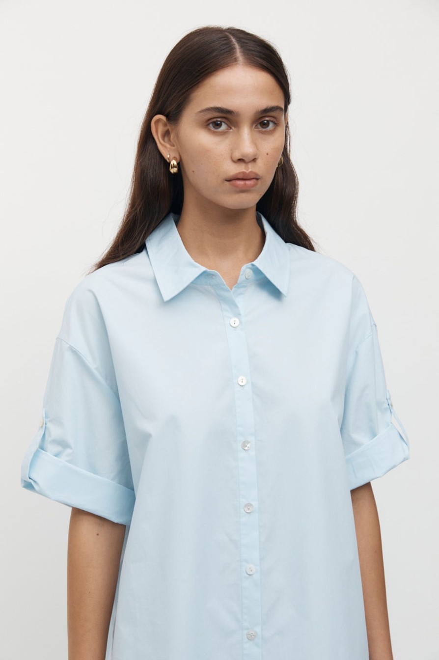 Women Friend of Audrey | Il Carro Shirt Dress Sky