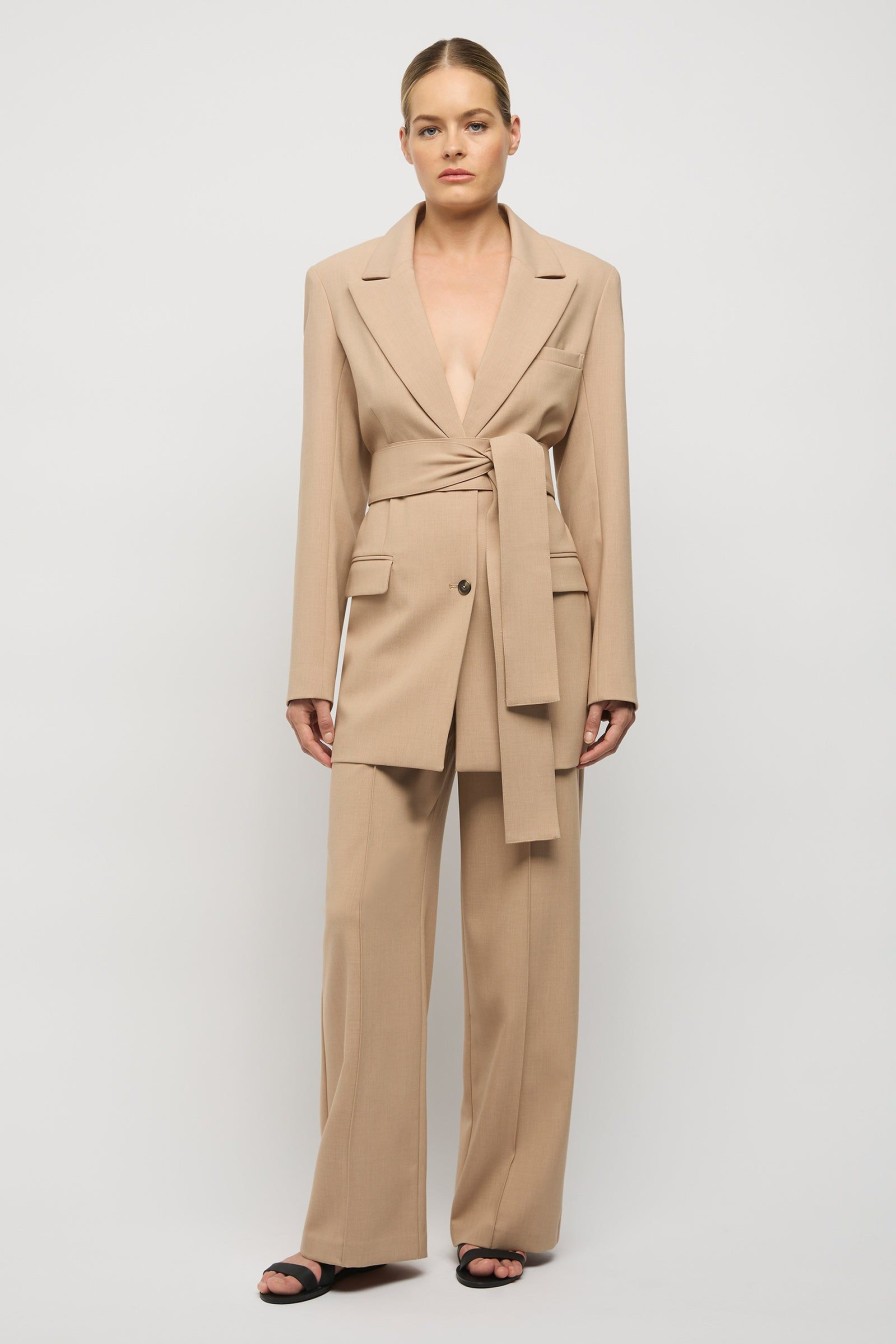 Women Friend of Audrey | Classic Tailored Trouser Natural