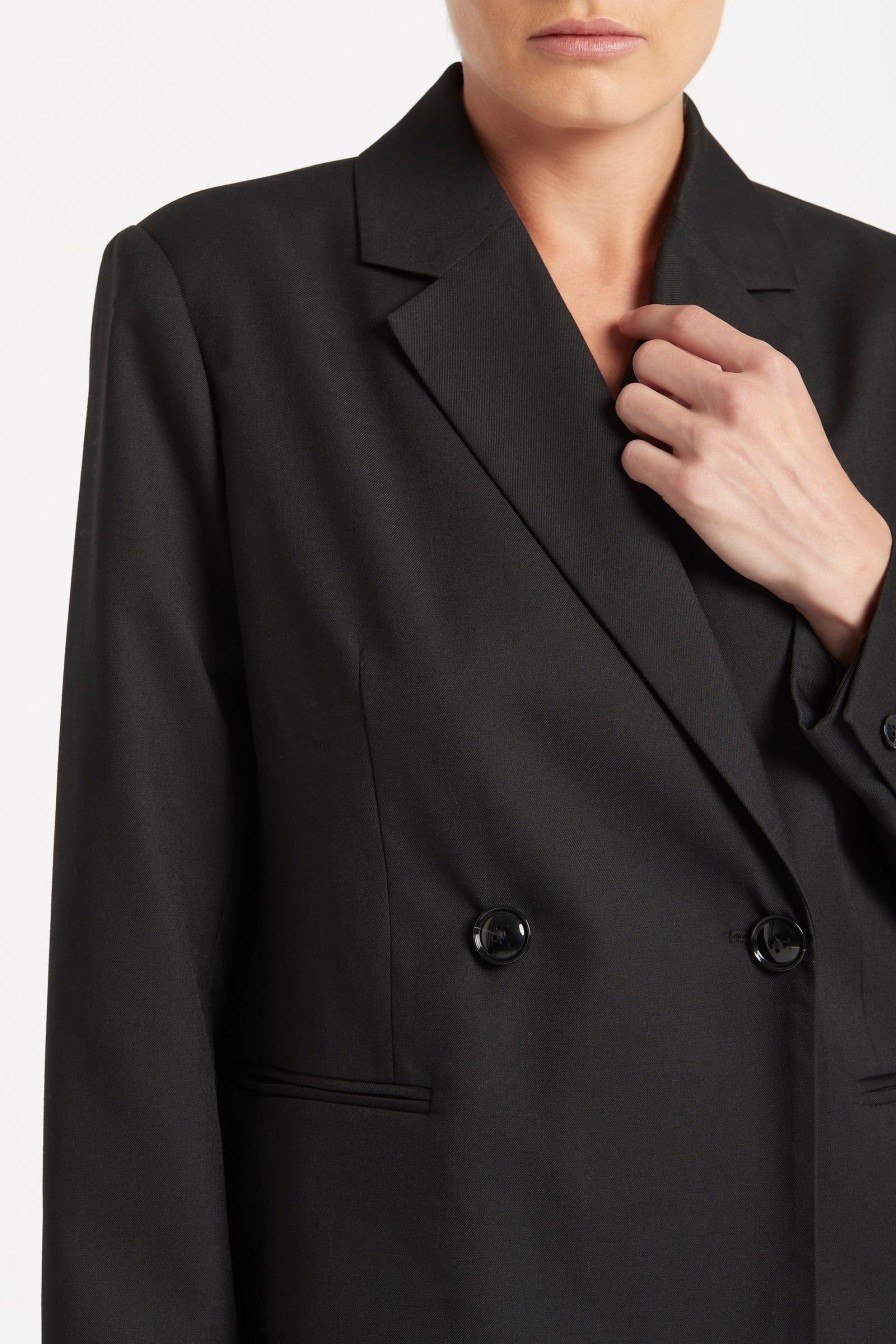 Women Friend of Audrey | Abel Classic Wool Blazer Black