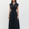 Women Friend of Audrey | Marjolaine Shirred Full Dress Black