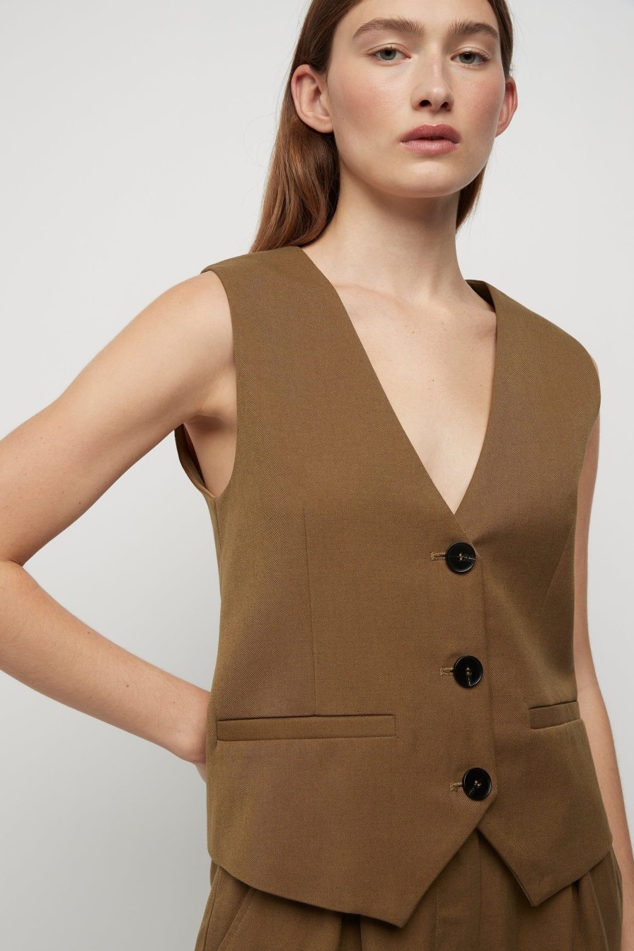 Women Friend of Audrey | Filippa Vest Taupe