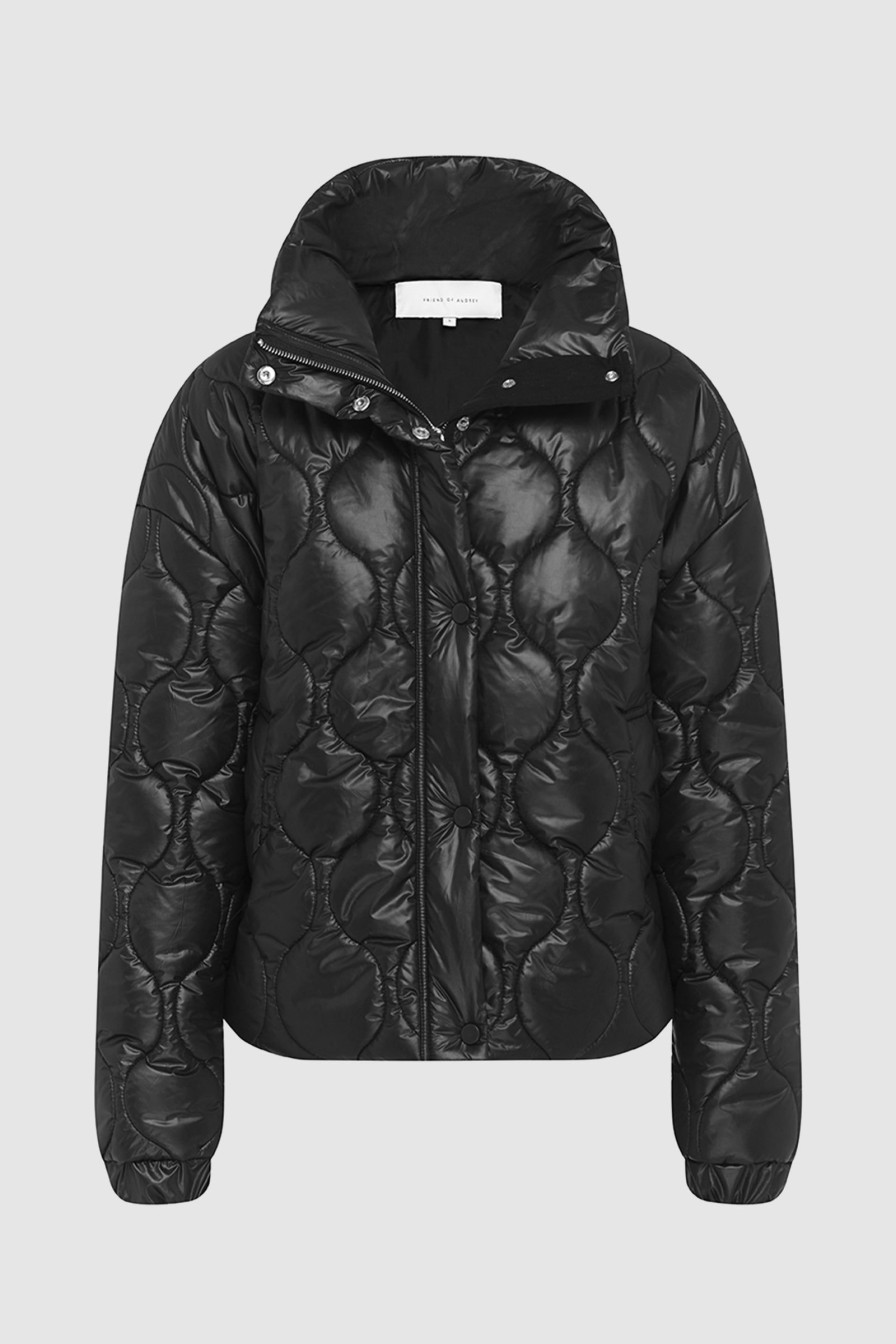 Women Friend of Audrey | Maxwell Quilted Bomber Jacket Black