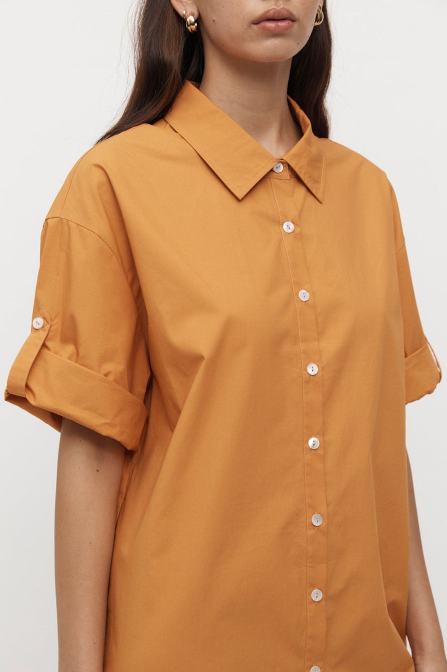 Women Friend of Audrey | Il Carro Shirt Dress Marmalade