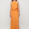 Women Friend of Audrey | Andree Cupro Ruched Top Tangerine