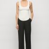 Women Friend of Audrey | Curved Hem Crepe Knit Top White