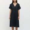 Women Friend of Audrey | Giverny Puff Sleeve Linen Dress Black