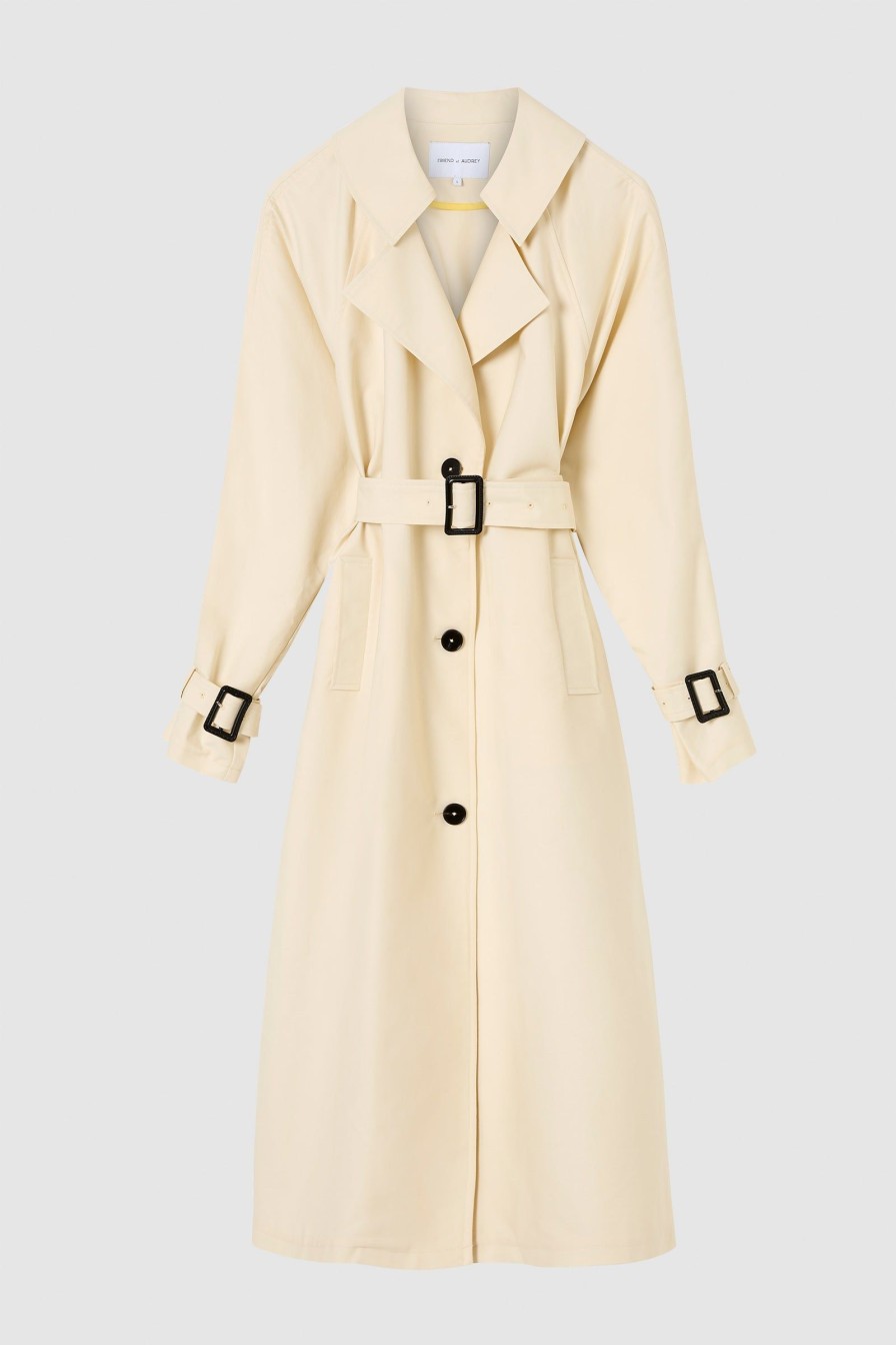 Women Friend of Audrey | Browne Oversized Trench Coat Bone