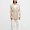 Women Friend of Audrey | Alfie Alpaca-Wool Belted Short Cardigan Ecru