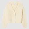 Women Friend of Audrey | Mitford Handmade Knit Cardigan Winter White