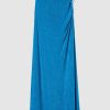 Women Friend of Audrey | Alyssa Jersey Midi Skirt Azure Blue