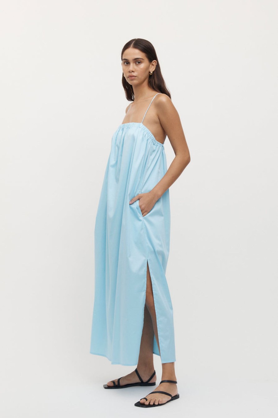 Women Friend of Audrey | Sommers Maxi Tie Dress Sky