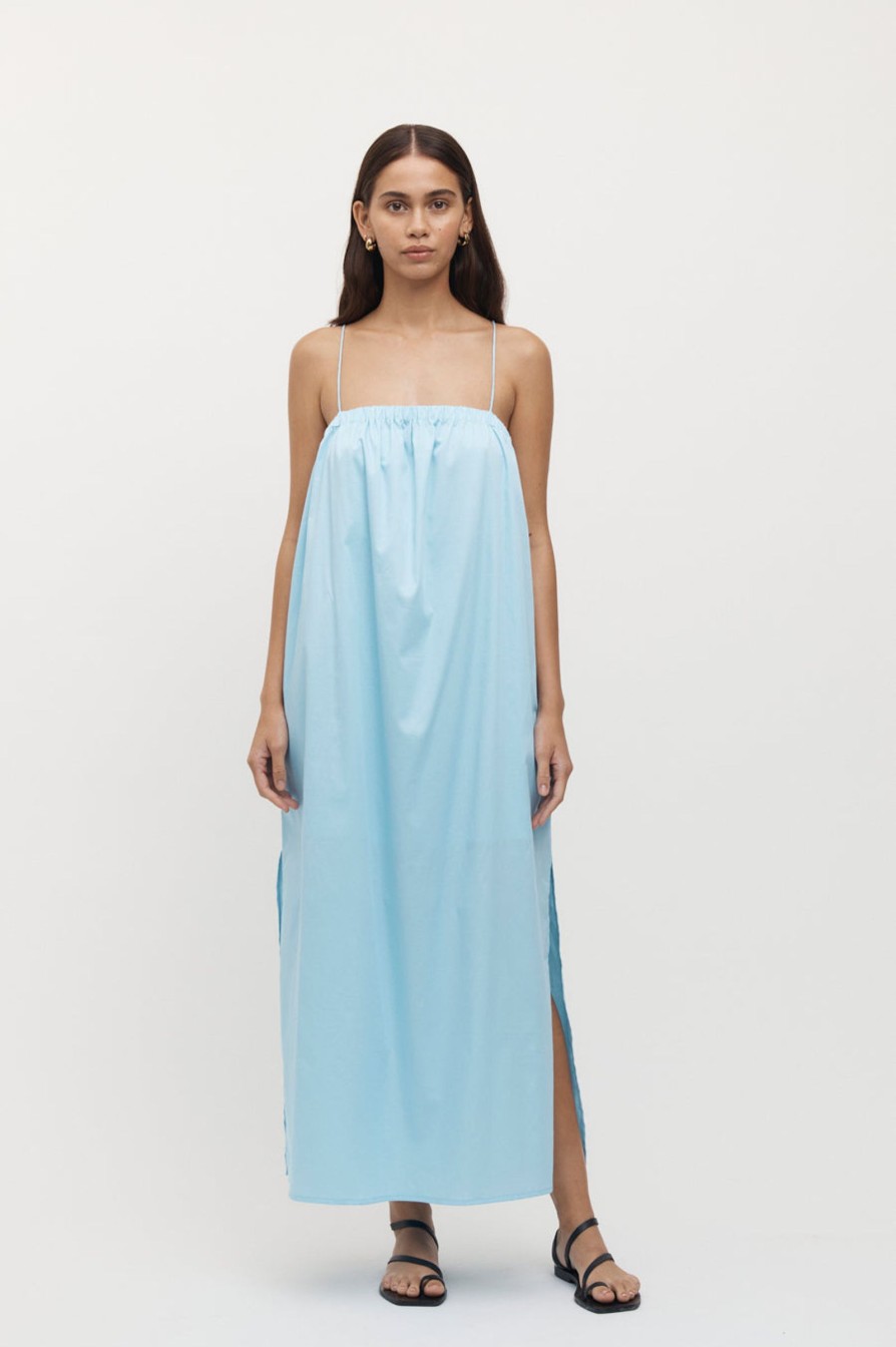 Women Friend of Audrey | Sommers Maxi Tie Dress Sky