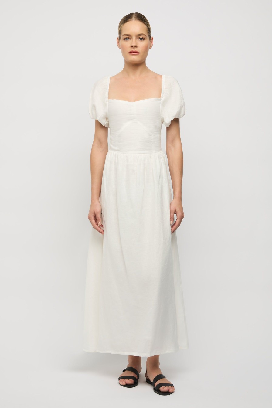 Women Friend of Audrey | Larissa Linen Dress White